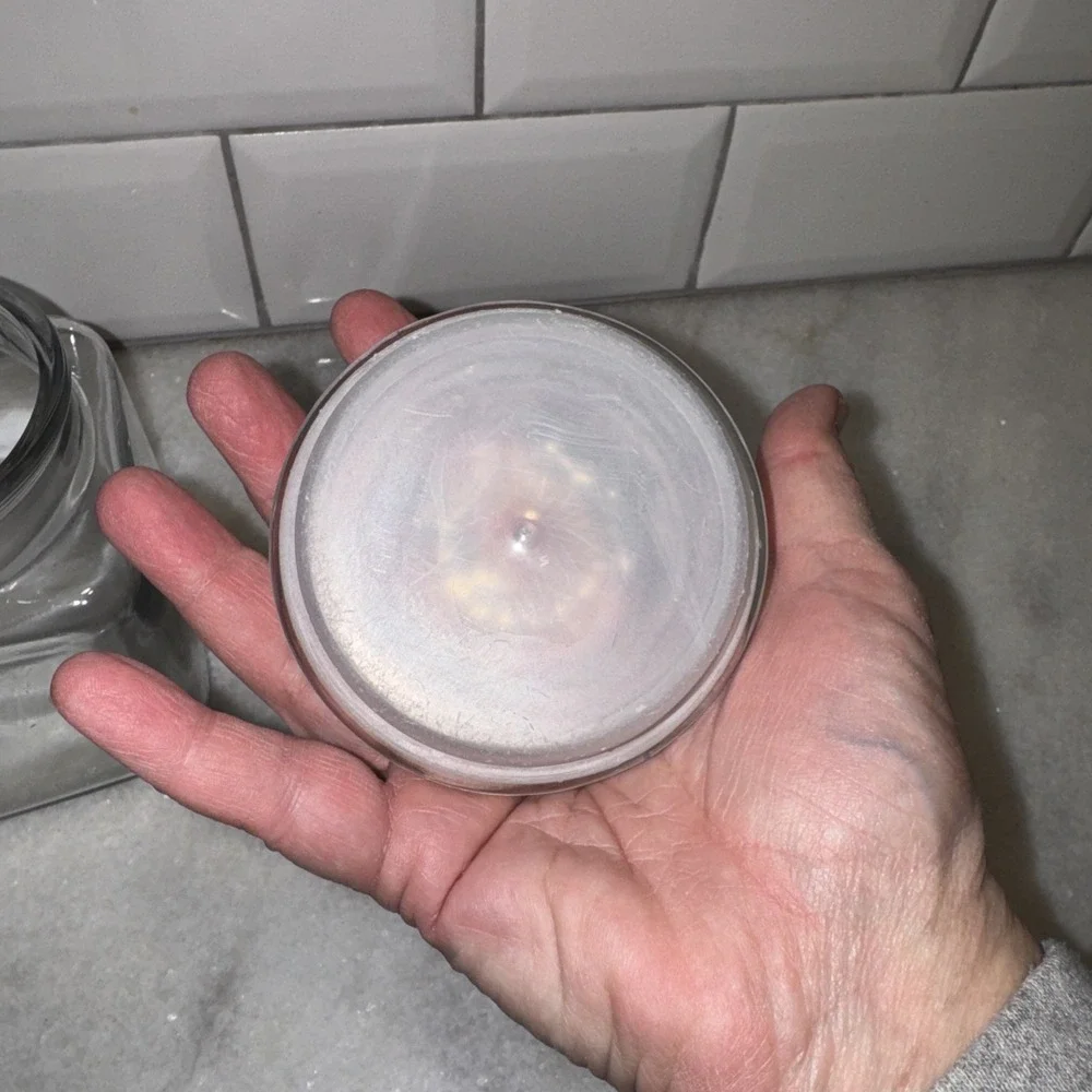 VINTAGE Anchor Hocking Clear‎ GLASS POTHECARY JAR 51/2